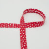 Biais de coton 18mm motif étoile - Rouge