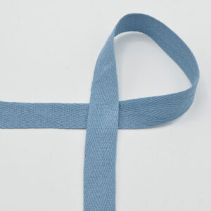 Ruban sergé (twill tape) 20mm - Bleu poudre