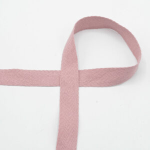 Ruban sergé (twill tape) 20mm - Vieux rose
