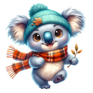 Transfert DTF - Le koala rigolo - 5" X 6"