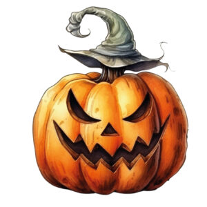 Transfert DTF - La citrouille terrifiante - 5" X 5"