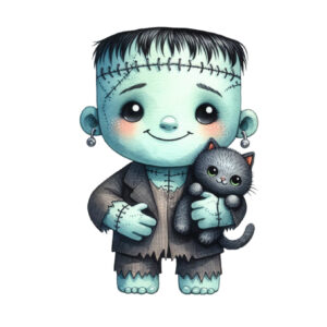 Transfert DTF - Mme Frankenstein - 5" X 5"