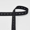 Bande élastique avec boutonnière 20 mm - Noir