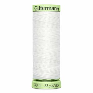 GUTERMANN Fil super résistant/À surpiqûre 30m - nouveau blanc #20