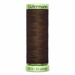GUTERMANN Fil super résistant/À surpiqûre 30m - brun #596