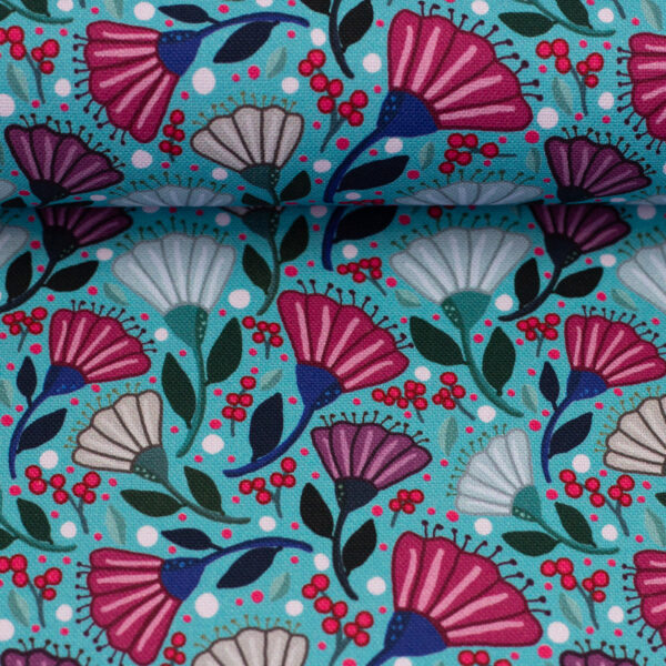 Canevas Éclat du printemps - Turquoise