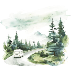 Transfert DTF - Un road trip - 8" X 7"