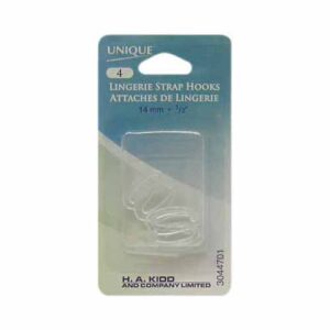 Crochets de bretelle UNIQUE SEWING transparent - 14mm (1⁄2″) - 4mcx