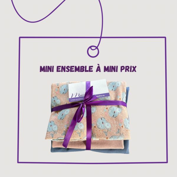 Mini ensemble 45 - Jersey et bord côte