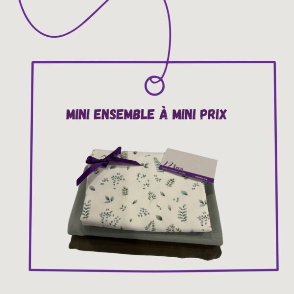 Mini ensemble 63 - French Terry et bord côte