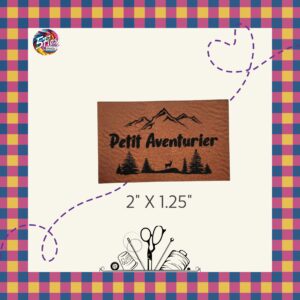 Étiquette à coudre - Petit aventurier - 2" X 1.25"