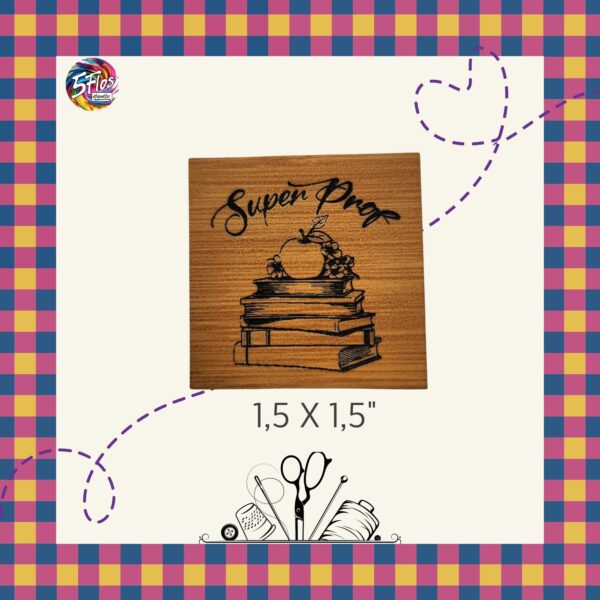 Étiquette à coudre - Super Prof - 1.5" X 1.5"