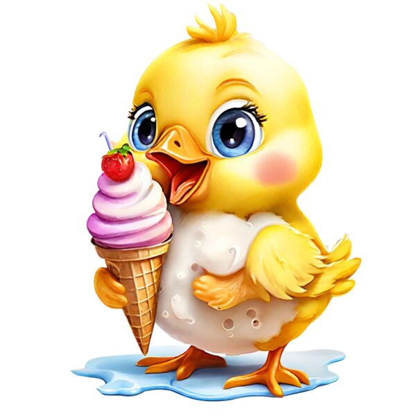 Transfert DTF - Glace et plumettis - 5" X 7"