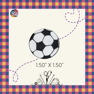 Étiquette à coudre - Ballon de soccer - 1.50" X 1.50"