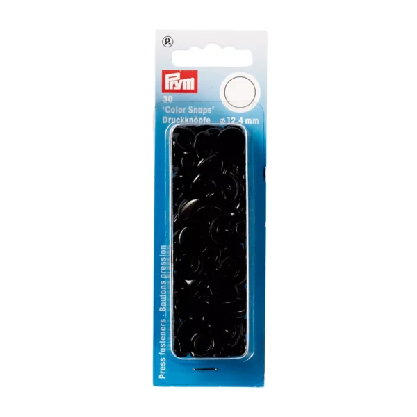 Pressions Color Snaps 12.4mm – Noir