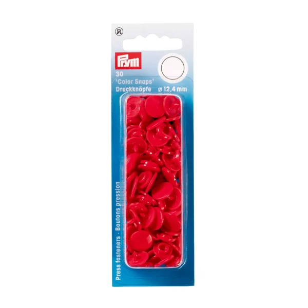 Pressions Color Snaps 12.4mm – Rouge