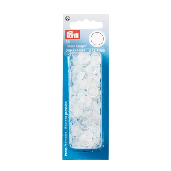 Pressions Color Snaps 12.4mm – Clair mat