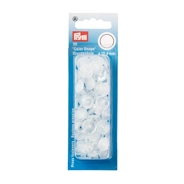 Pressions Color Snaps 12.4mm – Clair brillant