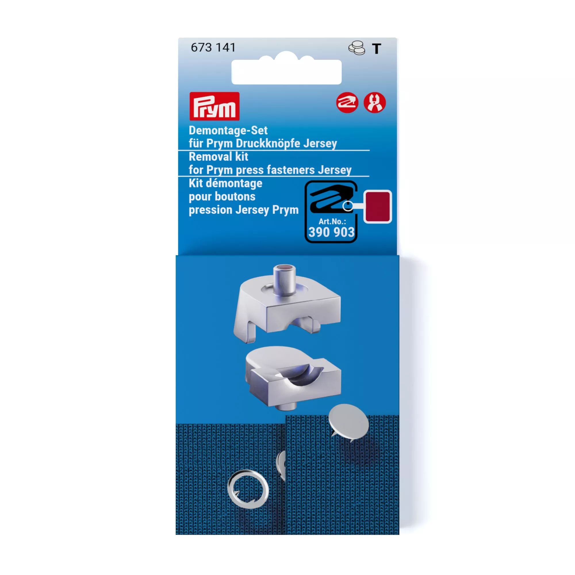 Outil Prym – Kit de démontage Pressions Jersey, 8 et 10 mm - 673141