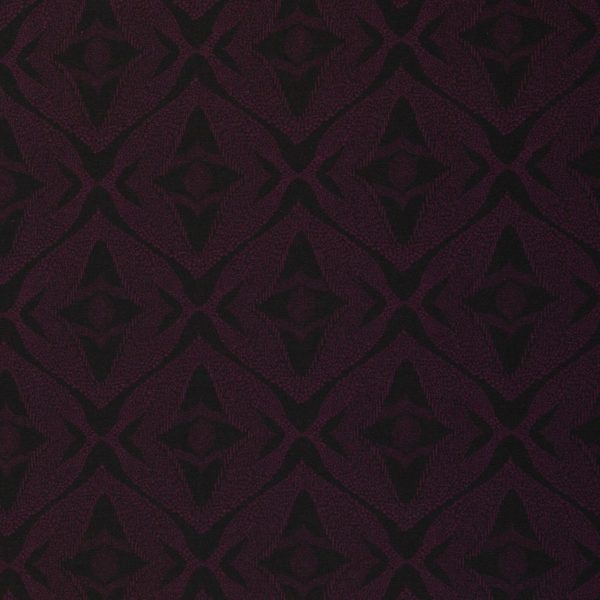 Jersey de coton - Origami Prune Ébène