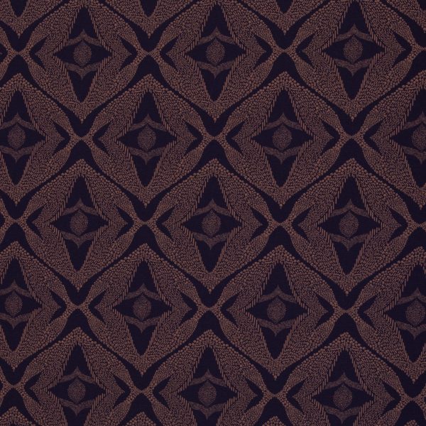 Jersey de coton - Origami Cannelle Noire