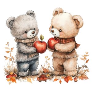 Transfert DTF - Pommes du cœur - 6" X 6"