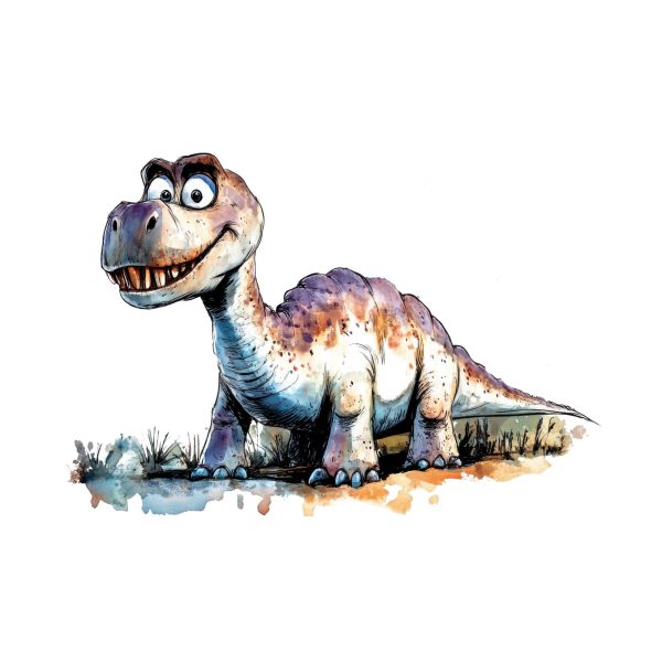 Transfert DTF - Argentinosaurus rigolo - 6" X 3,75"