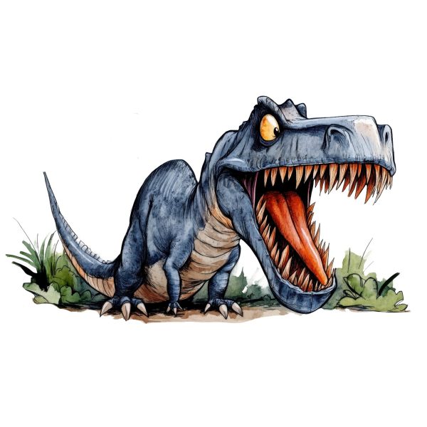 Transfert DTF - Spinosaurus rigolo - 6" X 3,75"