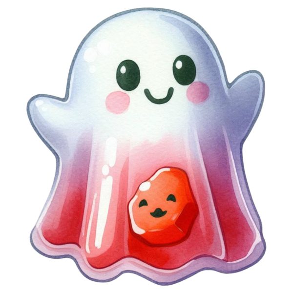 Transfert DTF - Fantôme Bonbon - 6" X 6"