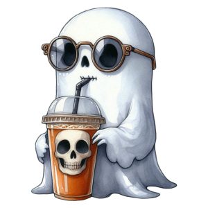 Transfert DTF - Fantôme Branché - 6" X 6"