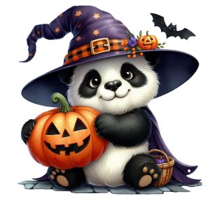 Transfert DTF - Panda magique - 6" X 6"