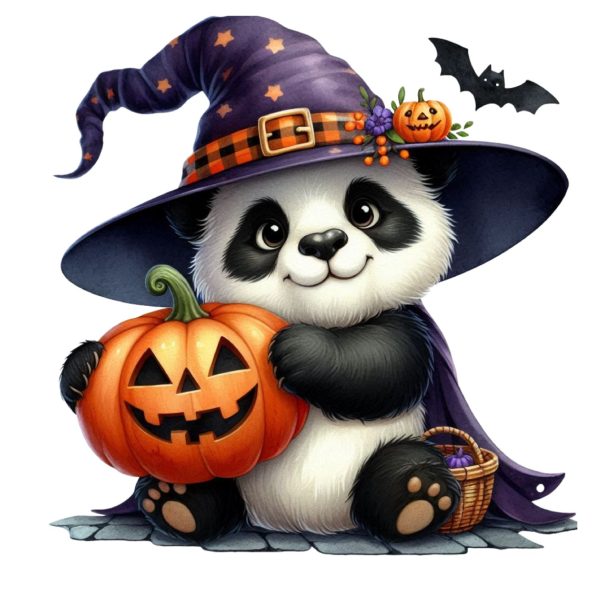 Transfert DTF - Panda magique - 6" X 6"