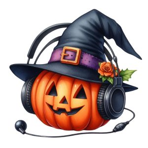 Transfert DTF - Citrouille DJ - 6" X 6"