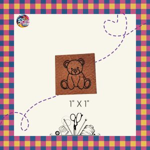 Étiquette à coudre - Petit ourson - 1" X 1"