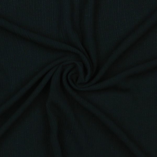 Viscose & Lin Froissé – Noir Intense