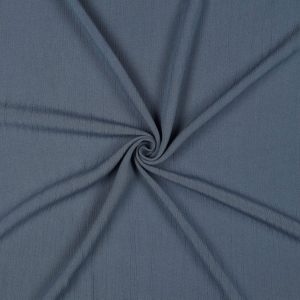 Viscose & Lin Froissé – Bleu Jeans Poudré
