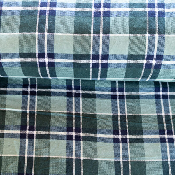 Flanelle Carreaux Écume