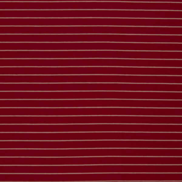 Jersey de coton ligné – Rouge merlot