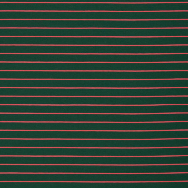 Jersey de coton ligné – Vert forêt