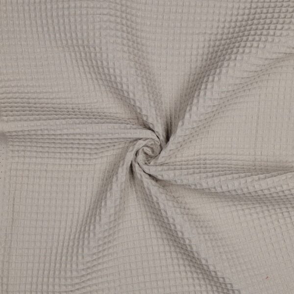 Coton gaufré nid d'abeille - Beige naturel - Nouvelle collection