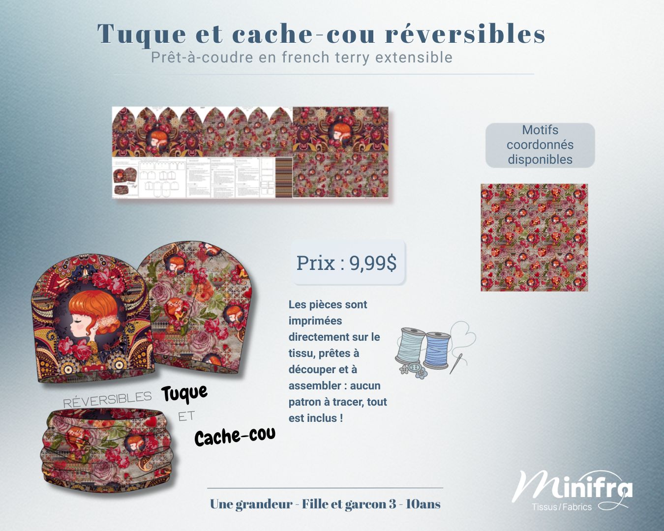 French Terry - Fleurs bohèmes – Image 2