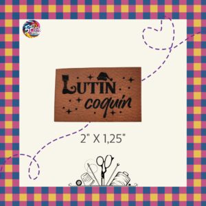 Étiquette à coudre - Lutin coquin - 2" X 1,25"
