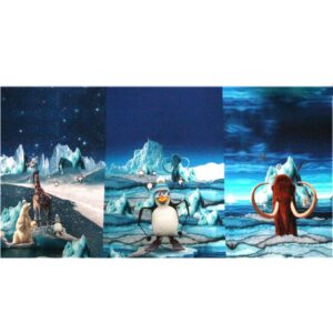 Panneau French Terry 3 motifs – Trilogie polaire