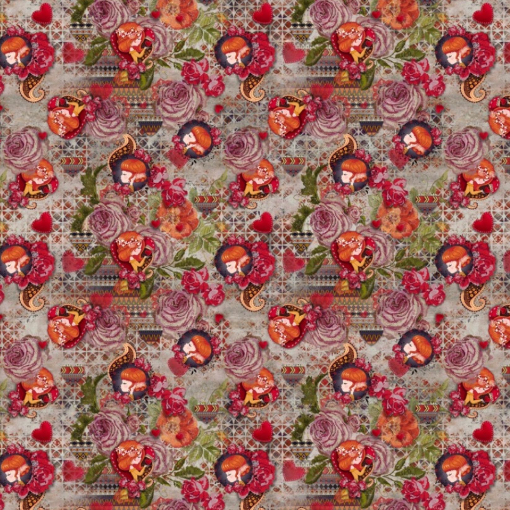 French Terry - Fleurs bohèmes