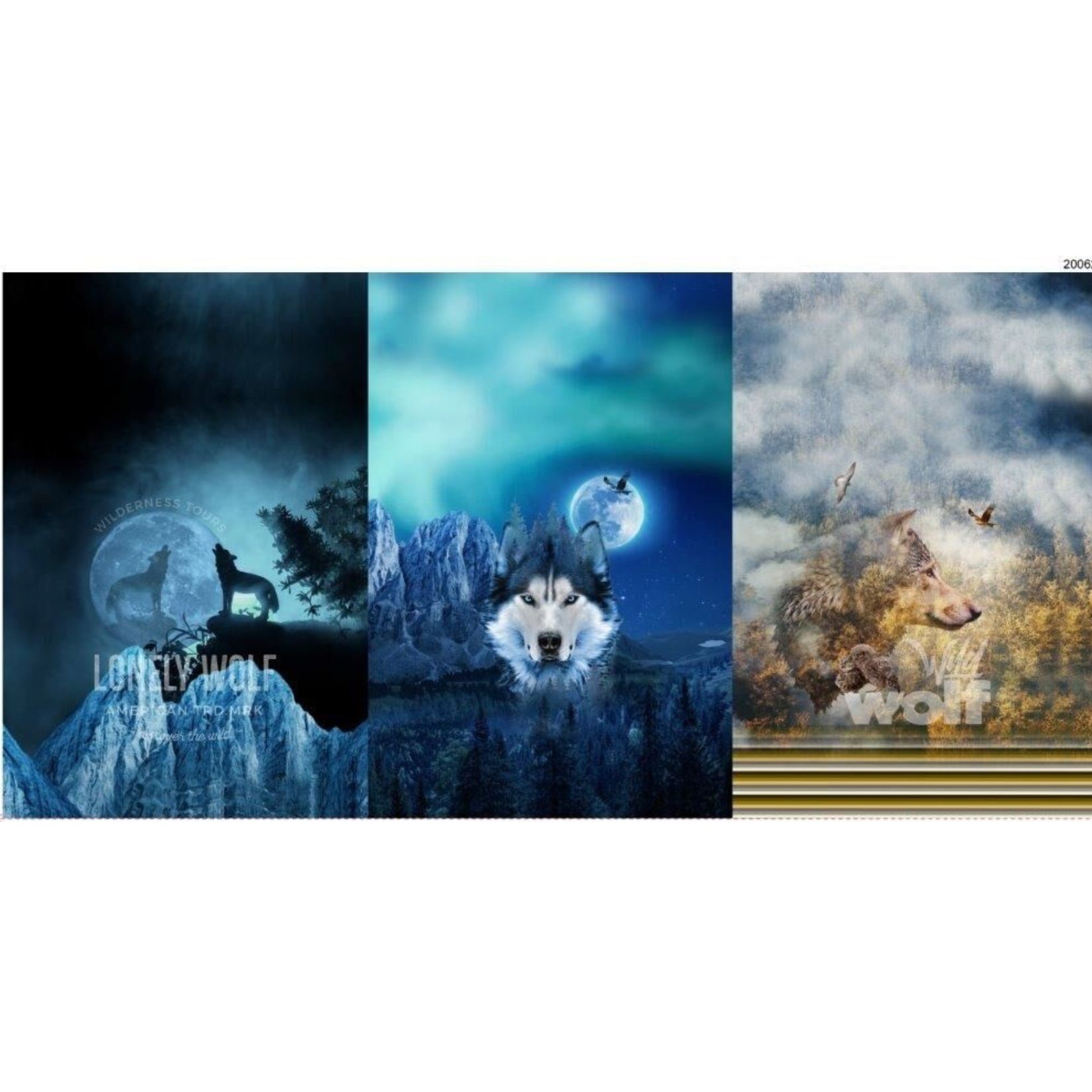 Panneau French Terry 3 motifs – Appel du Nord