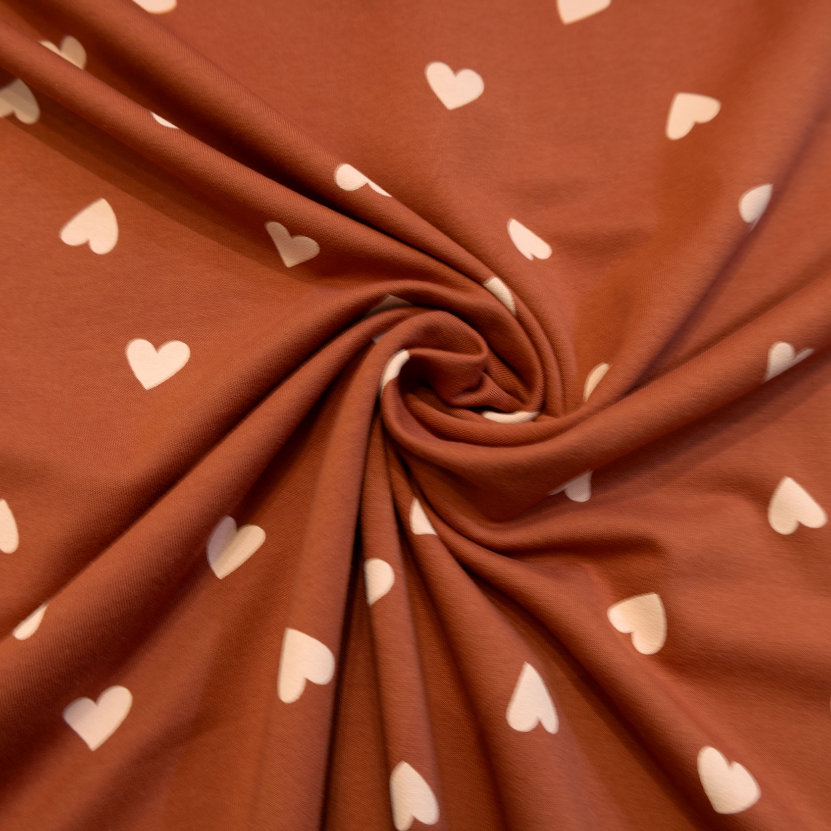 French Terry Petite douceur - Cœurs de cannelle – Image 4