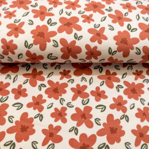 French Terry Petite douceur - Fleurs d’argile