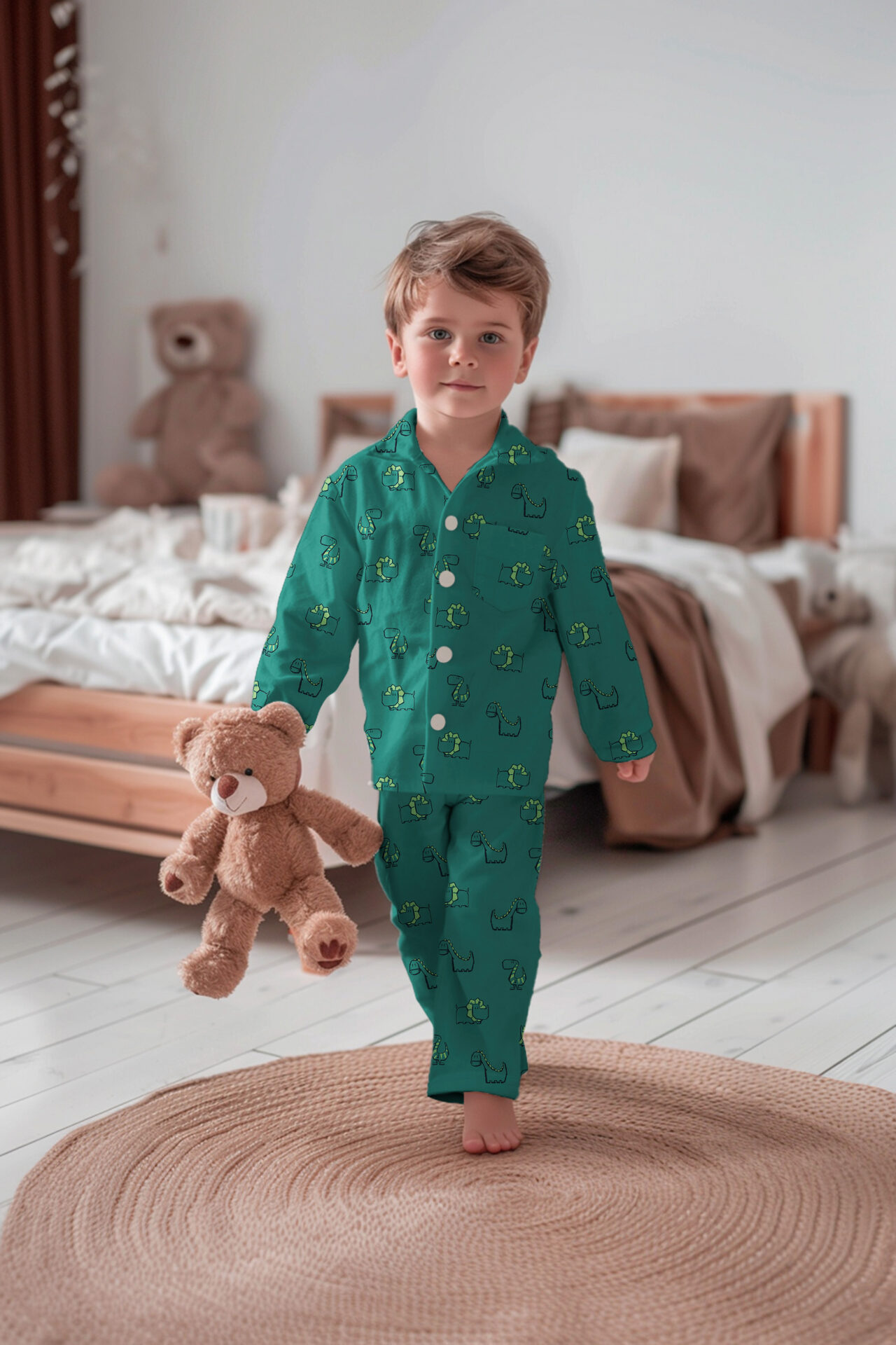 Flanelle Petits Dinos – Forêt profonde – Image 5