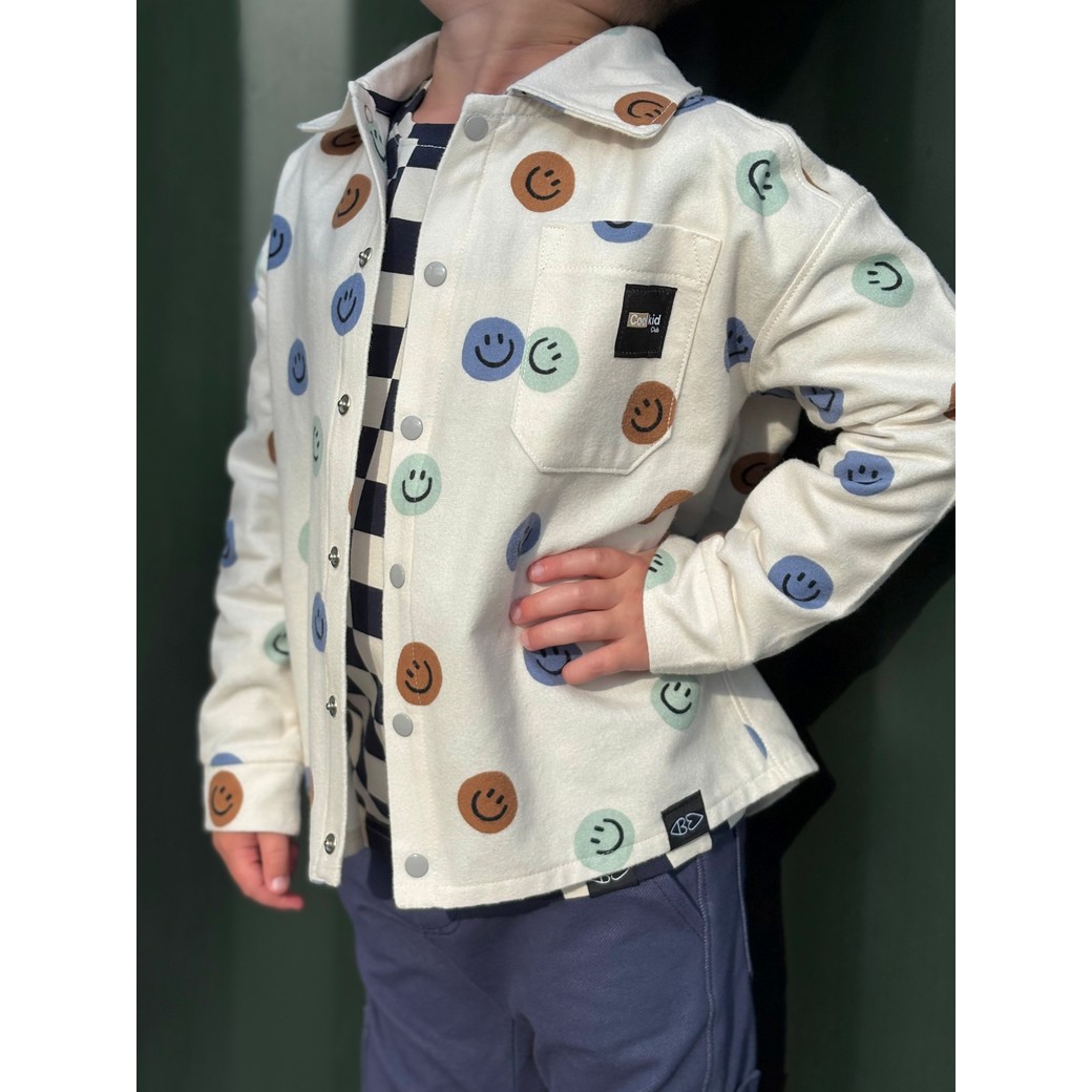 Flanelle Smileys – Écru multicolore – Image 4