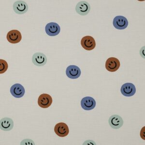 Flanelle Smileys – Écru multicolore
